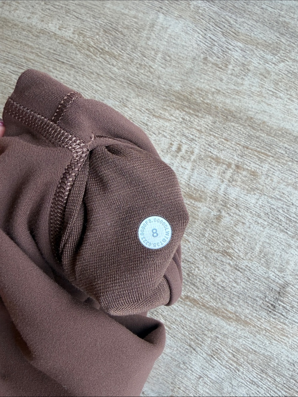 High-Waist Women’s Brown Active Shorts - Picture 3 of 3
